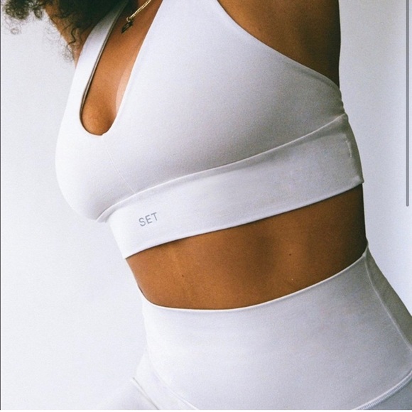 SET Active luxform legging and v racer back top Size M - Picture 2 of 4